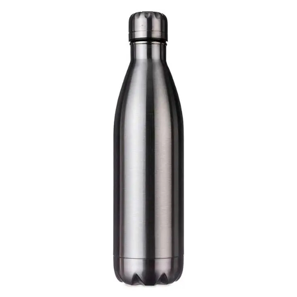 Garrafa de Metal Prateada - 750 ML