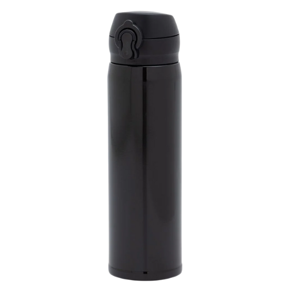 Garrafa de Metal Preta - 480 ML