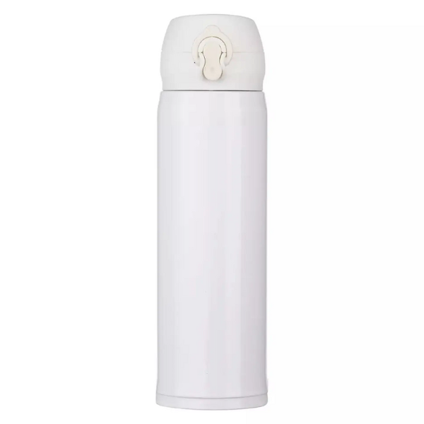 Garrafa de Metal Branca - 480 ML