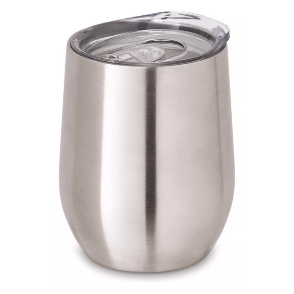 Caneca de Metal Prata - 340 ML